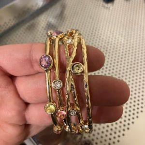 Gold bangle bracelet